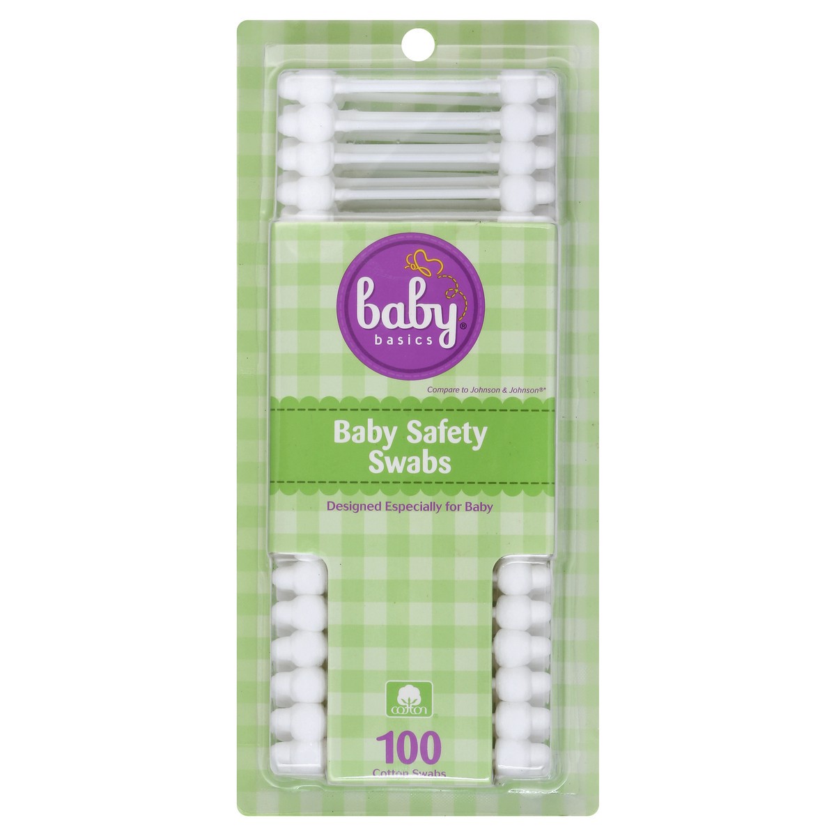 slide 7 of 7, Baby Basics Safety Swabs, 100 ct