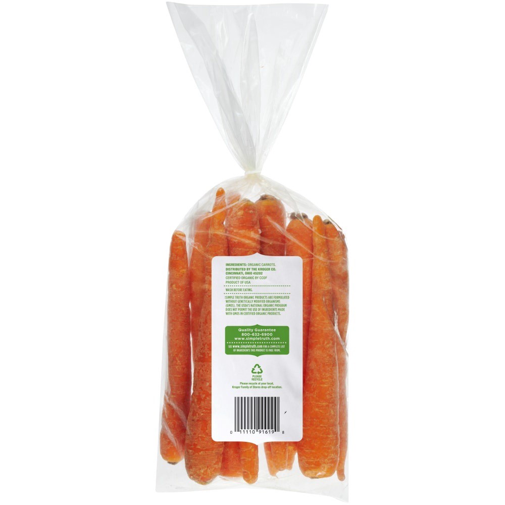 slide 2 of 2, Simple Truth Organic Whole Carrots, 1 lb