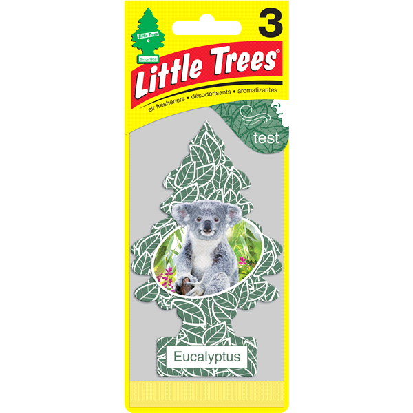 slide 1 of 1, Little Trees Eucalyptus Air Freshener, 3 ct