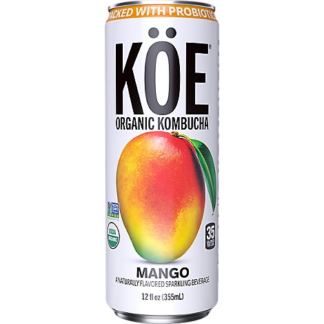 slide 1 of 1, KÖE Koe Organic Kombucha Mango - 12 fl oz, 12 fl oz