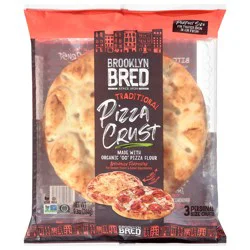 Brooklyn Bread Traditional Personal Size Pizza Crusts, 3 Each
