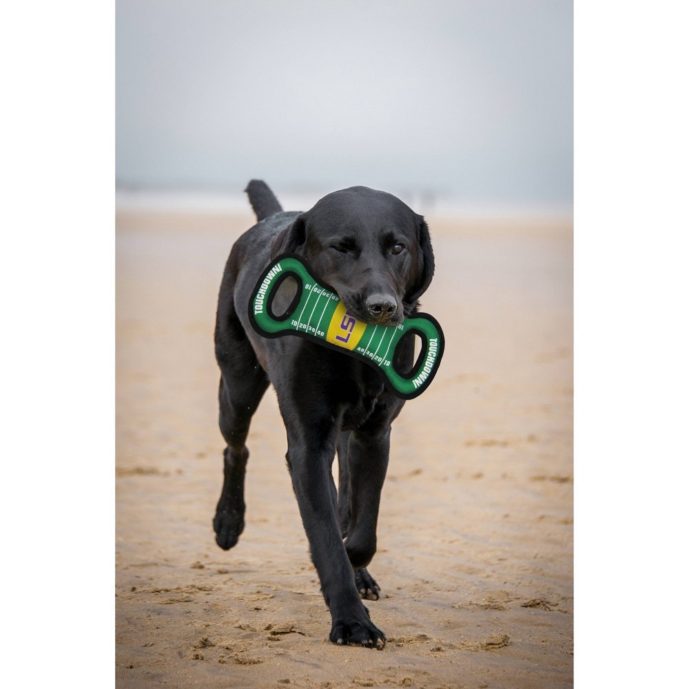 slide 2 of 4, NCAA LSU Tigers Field Dog Toy, LG