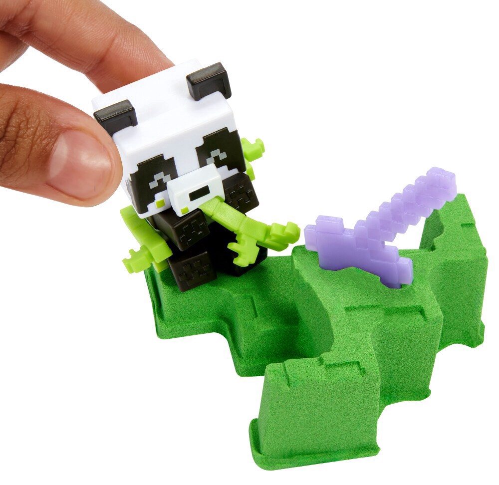 slide 2 of 6, Minecraft Mini Mode Mining Figure, 1 ct