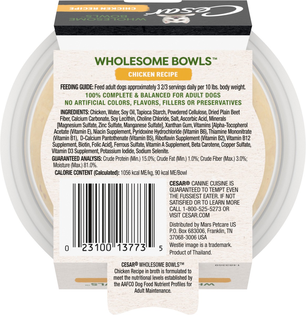 slide 5 of 14, Cesar Wholesome Bowls Chicken - 3 Oz., 3 oz