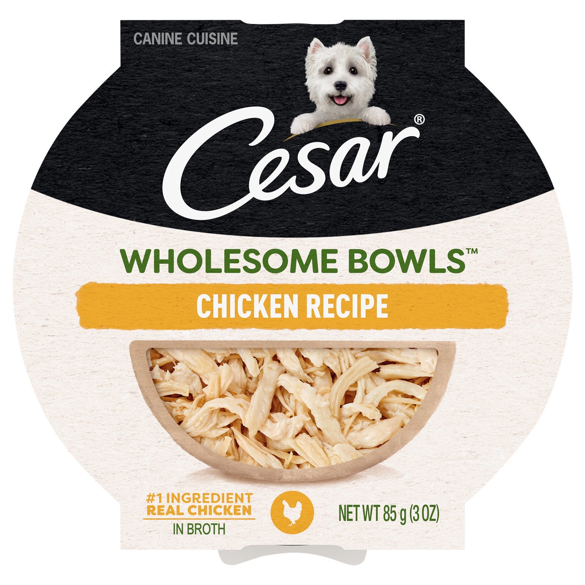 slide 6 of 14, Cesar Wholesome Bowls Chicken - 3 Oz., 3 oz