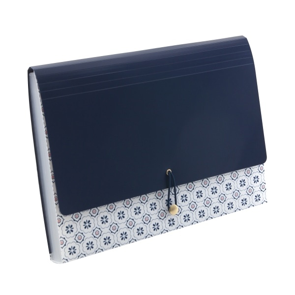 slide 1 of 4, See Jane Work 13-Pocket Accordion File Folder, 9-1/2'' Expansion, Letter Size, Navy, 1 ct