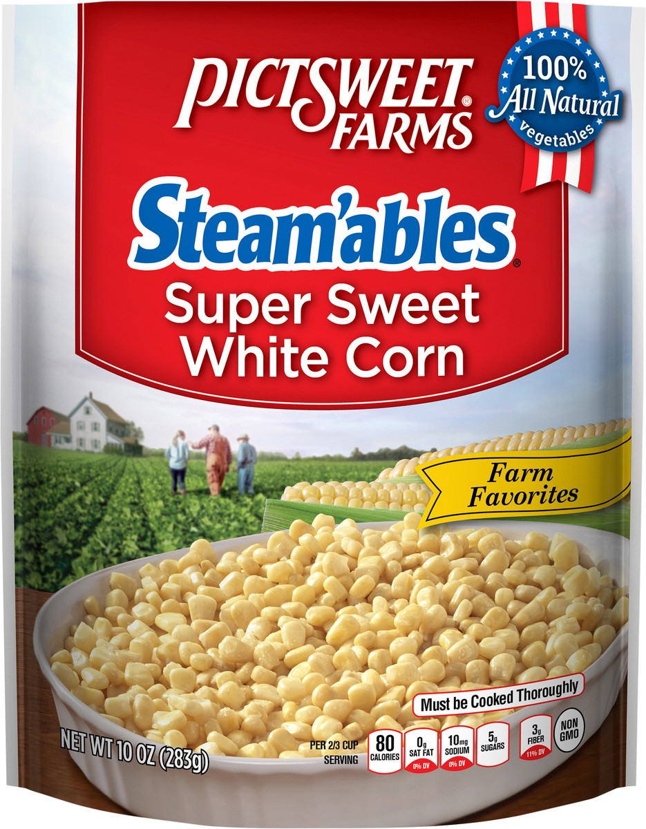 slide 3 of 3, PictSweet White Corn, 10 oz