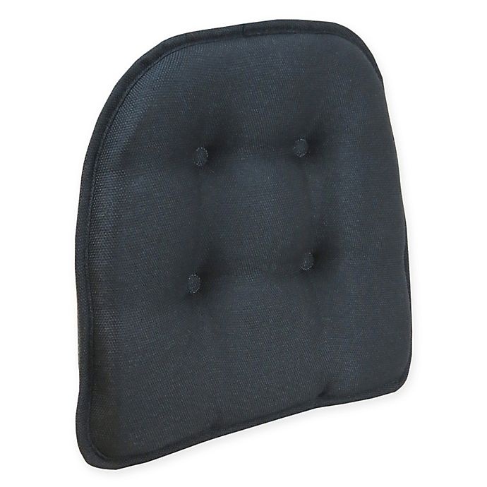 slide 1 of 1, Klear Vu Tufted Embrace Gripper Chair Pad - Black, 1 ct