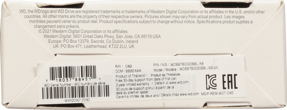 slide 9 of 9, Western Digital Portable Storage Drive for Chromebook 1 ea, 1 ea