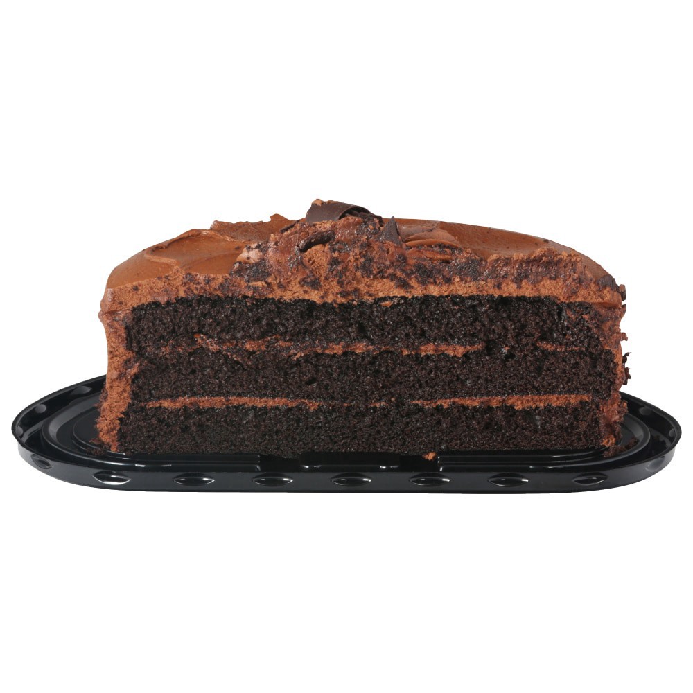 slide 1 of 1, Fresh Foods Market Double Chocolate Cake Half, 1 ct