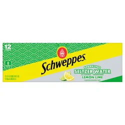 Schweppes Lemon Lime Seltzer Water - 144 oz