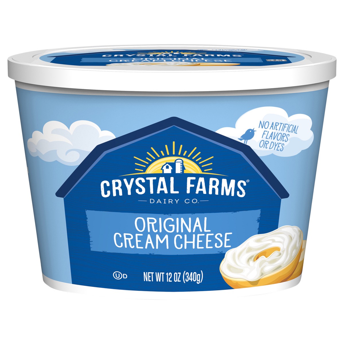slide 1 of 1, Crystal Farms Original Cream Cheese Cup, 12 oz., 12 oz