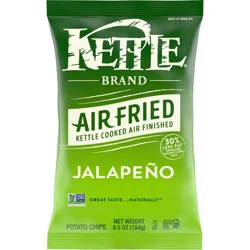 Kettle Brand Potato Chips, Air Fried Jalapeño Kettle Chips, 6.5 oz Bag