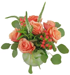 BLOOM HAUS Low Vase Trinity Floral Arrangement