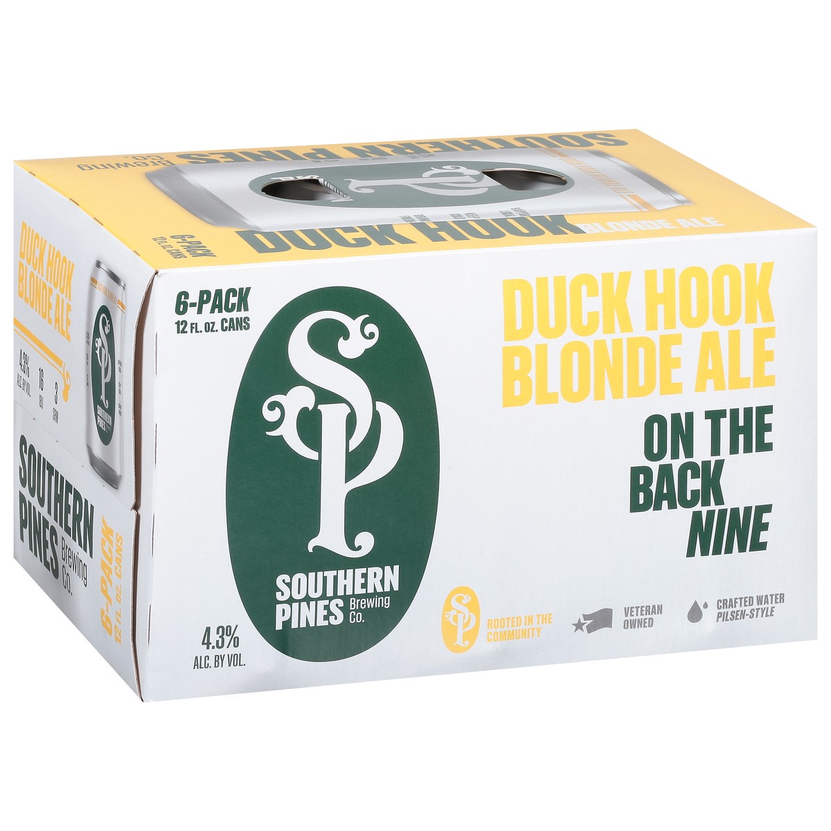 slide 3 of 9, Southern Pines Brewing Co. Blonde Ale Duck Hook Beer 6 - 12 fl oz Cans, 6 ct; 12 oz