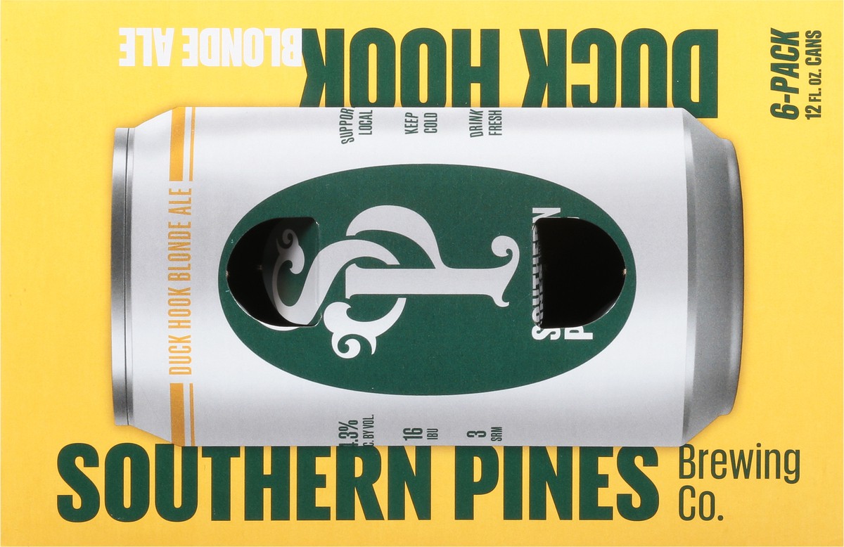 slide 6 of 9, Southern Pines Brewing Co. Blonde Ale Duck Hook Beer 6 - 12 fl oz Cans, 6 ct; 12 oz