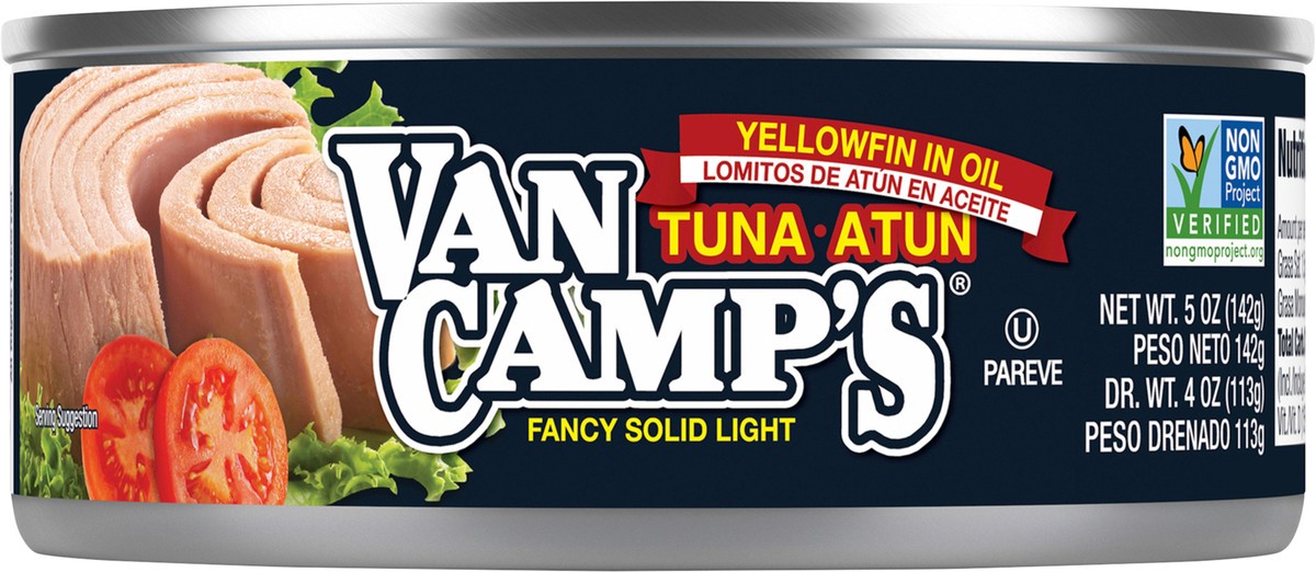 slide 3 of 8, Van Camp's Fancy Solid Light Tuna 5 oz, 5 oz