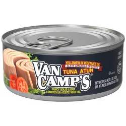 Van Camp's Seafood Solid Light Yellowfin Tuna in Vegetable Oil 5 oz