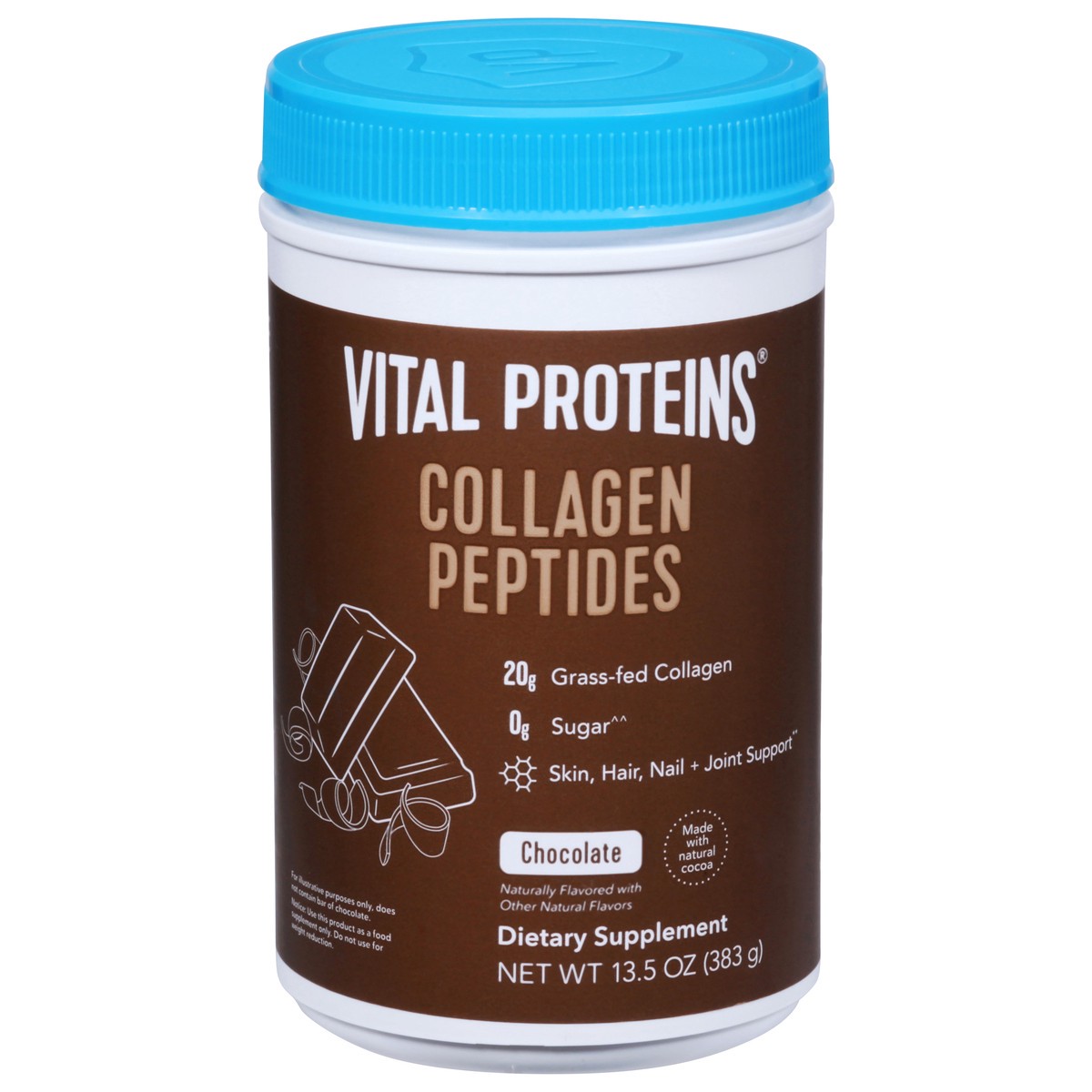 slide 1 of 1, Vital Proteins Chocolate Collagen Peptides 13.5 oz, 1 ct