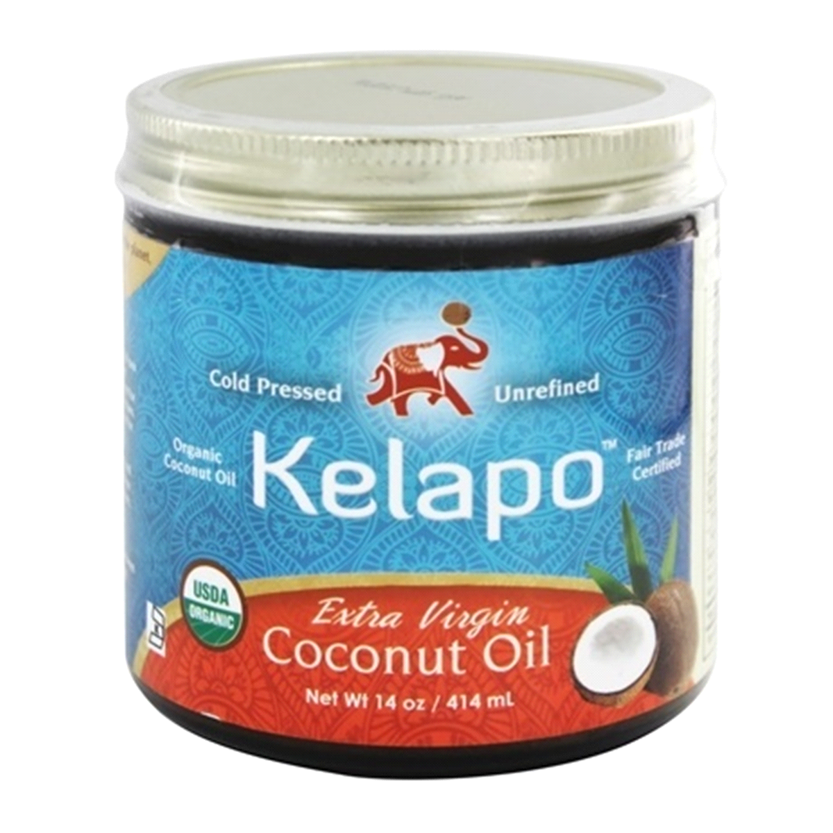 slide 1 of 1, Kelapo Oil Coconut Extra Virgin Organic, 8 oz