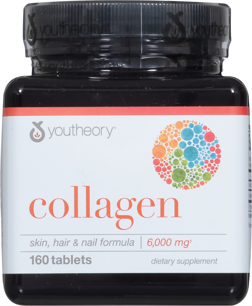 slide 4 of 9, Youtheory Collagen, Skin, Hair & Nail Formula, 160 Tablets, 160 ct