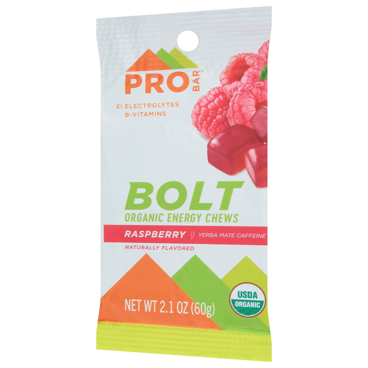 slide 3 of 9, ProBar Raspberry Bolt Energy Chews, 2.1 oz