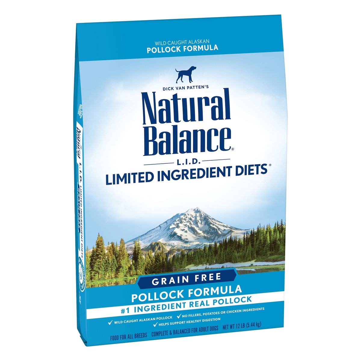 slide 3 of 9, Natural Balance L.I.D. Limited Ingredients Diet Grain Free Pollock Formula Dog Food 12 lb, 12 lb