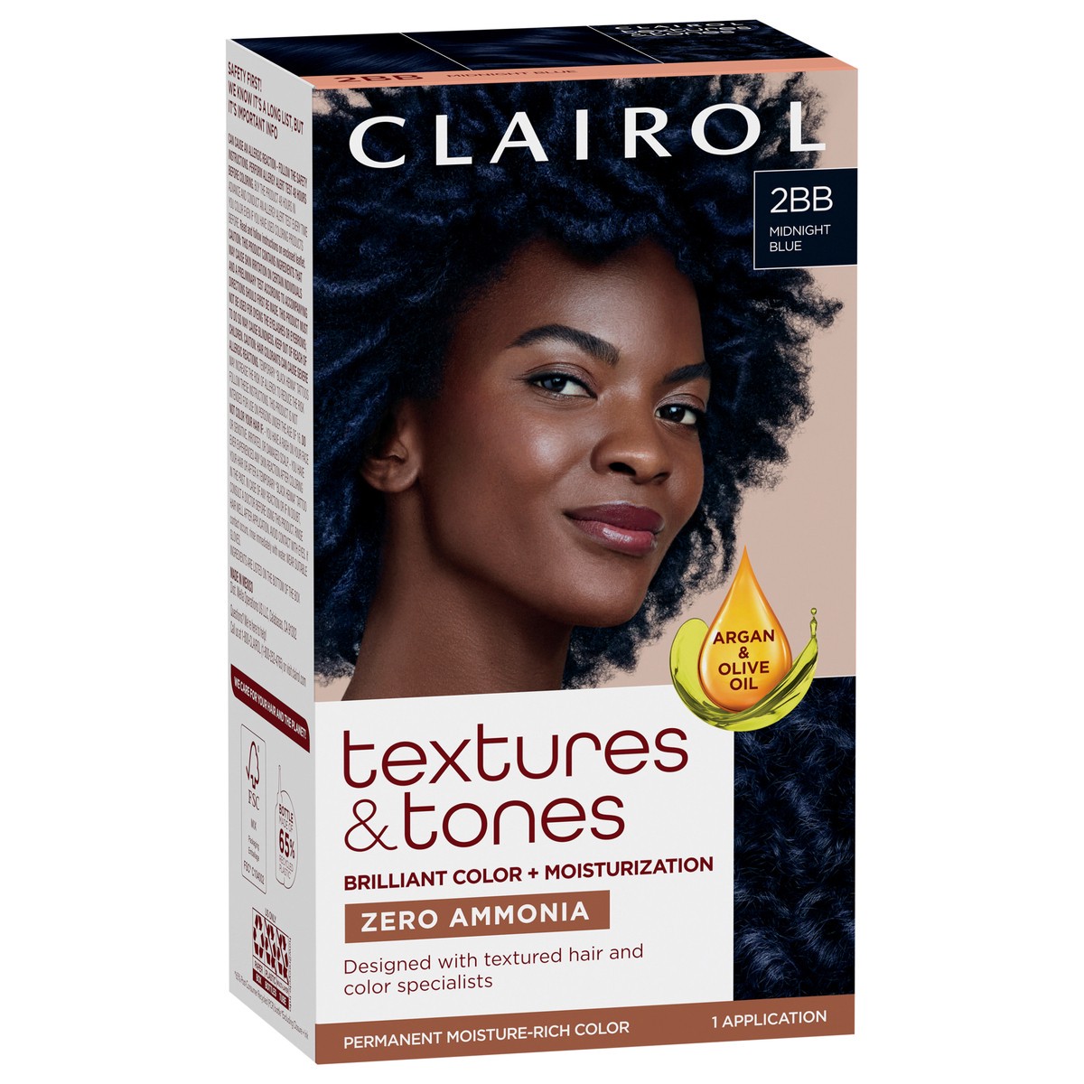 slide 5 of 11, Clairol Textures & Tones 2BB Midnight Blue, 1 ct