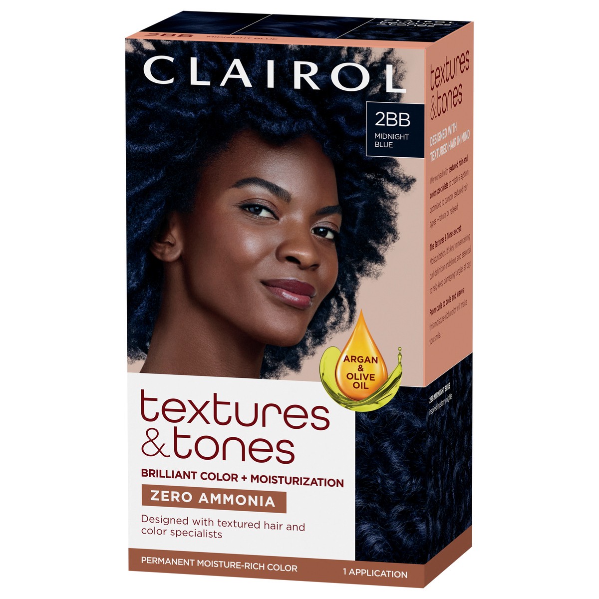slide 8 of 11, Clairol Textures & Tones 2BB Midnight Blue, 1 ct