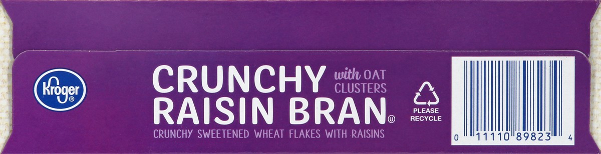 slide 7 of 10, Kroger Raisin Bran with Oat Clusters Crunchy, 18.2 oz