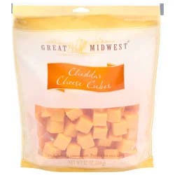 Great Midwest Cheese Cheese Cheddar Cheese Cubes, 12 oz
