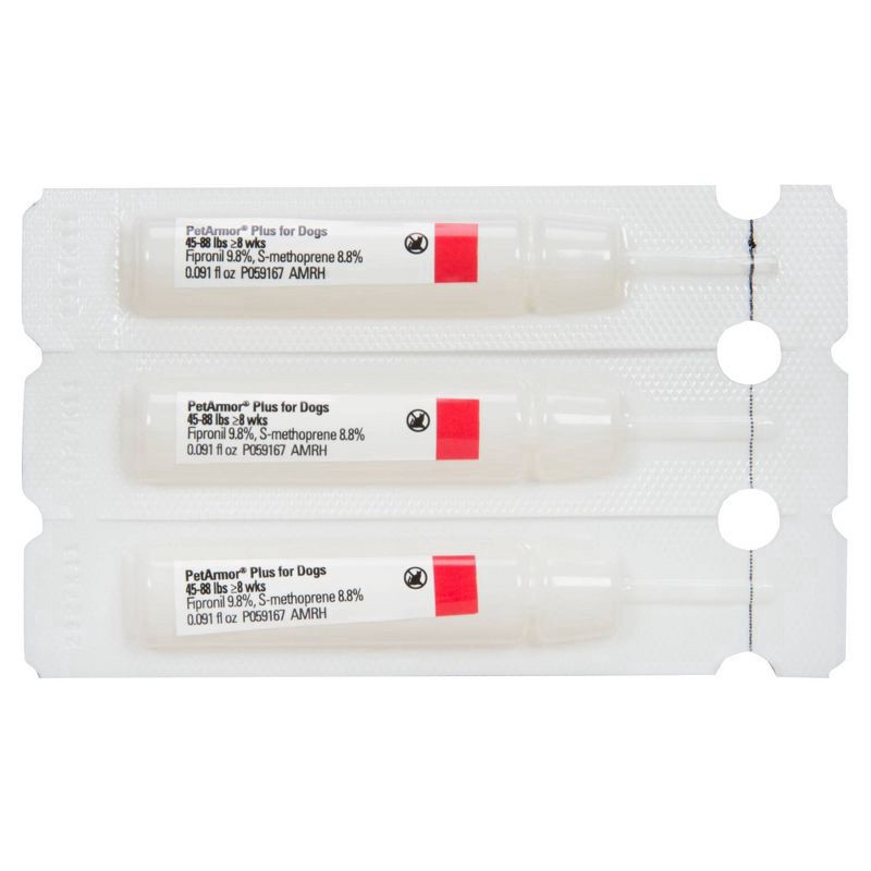 slide 4 of 6, PETARMOR Plus for Large Dogs 45-88 lbs, Flea & Tick Prevention for Dogs, 6-Month Supply, 6 ct