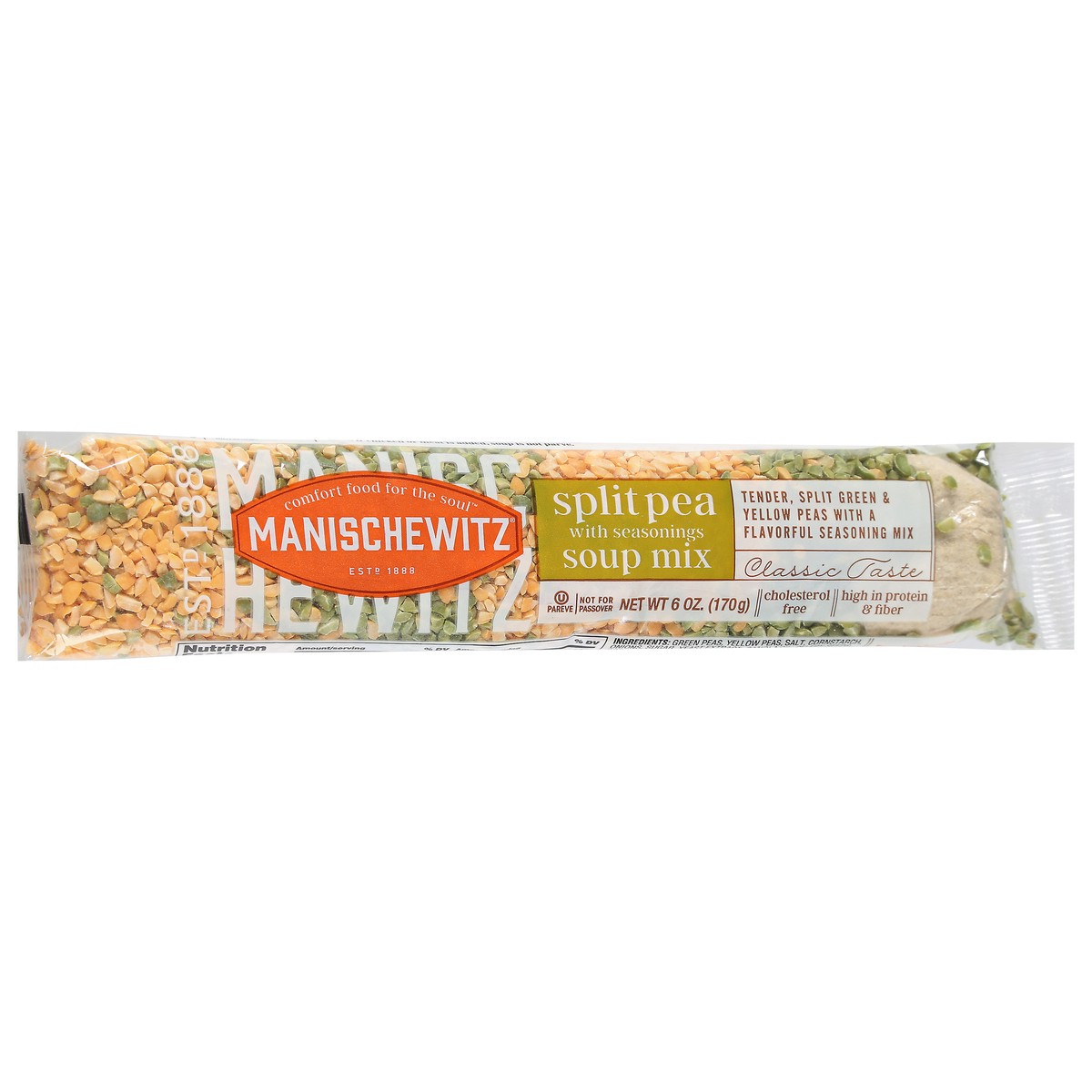 slide 2 of 9, Manischewitz® split pea with seasonings soup mix, 6 oz