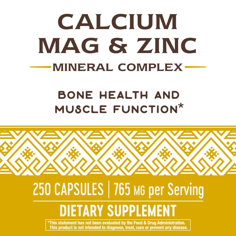 slide 5 of 6, Nature's Way Calcium-Magnesium-Zinc, 250 ct