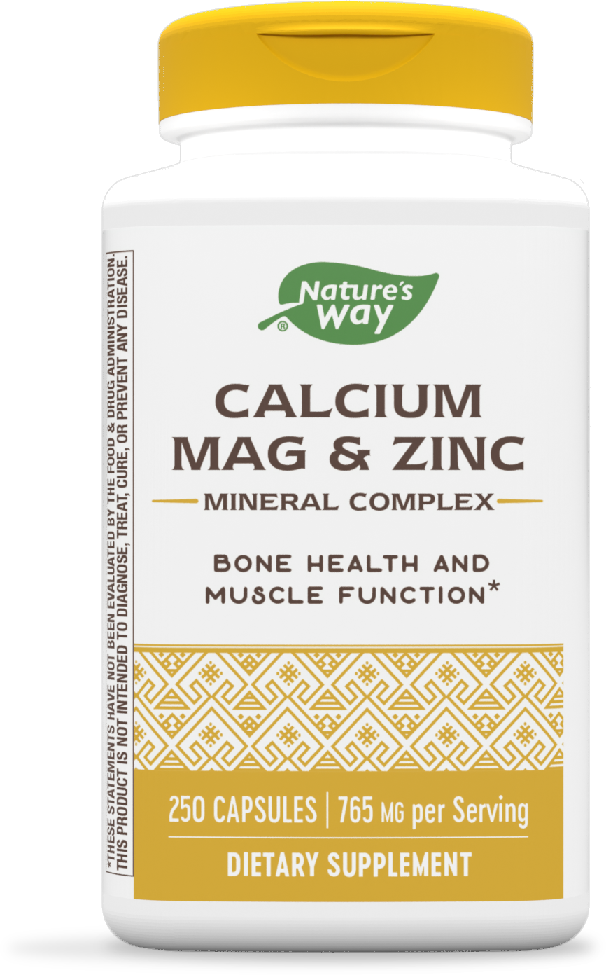 slide 1 of 6, Nature's Way Calcium-Magnesium-Zinc, 250 ct