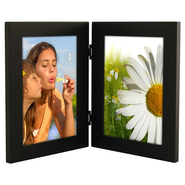 slide 1 of 1, Malden Linear 2 Openings Black Picture Frame, 5 in x 7 in