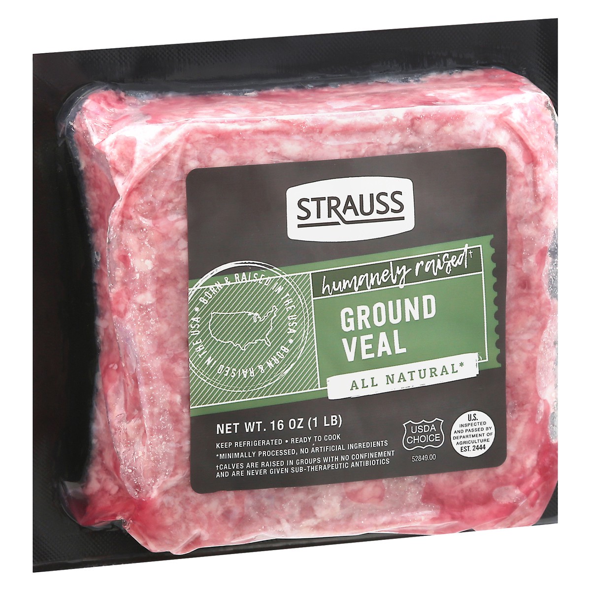 slide 6 of 14, Strauss Ground Veal 16 oz, 16 oz