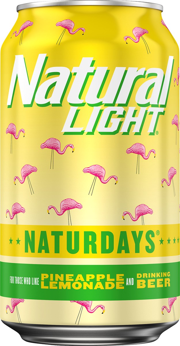 slide 6 of 9, Natural Light Naturdays Pineapple Lemonade Beer 12 oz, 12 oz