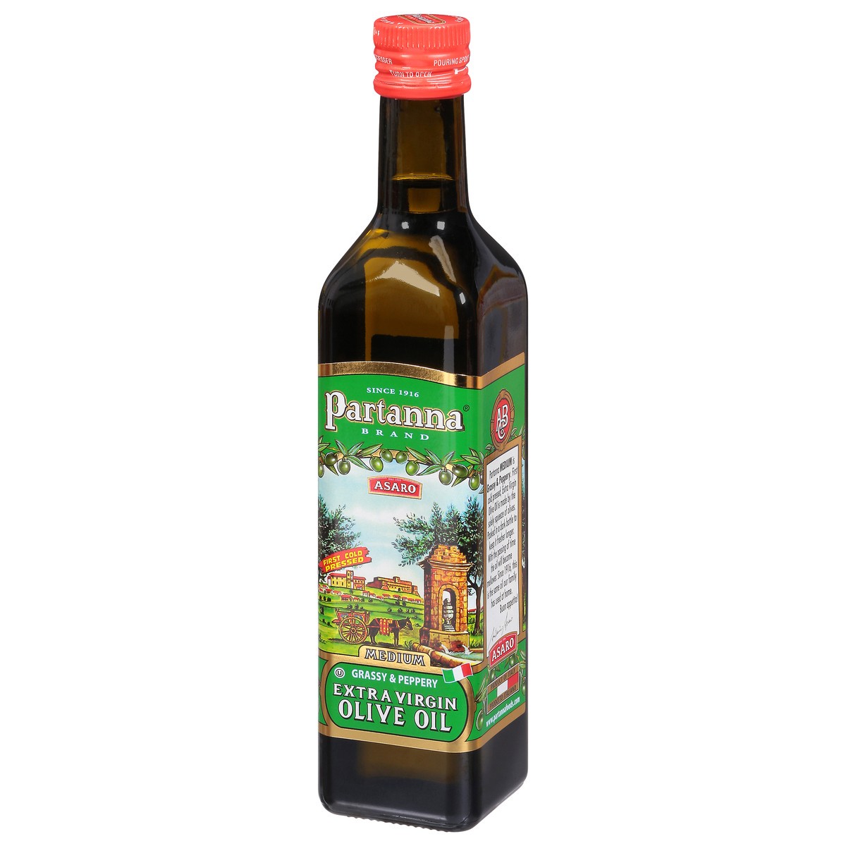 slide 7 of 14, Partanna Extra Virgin Medium Olive Oil 16.9 fl oz, 16.9 fl oz
