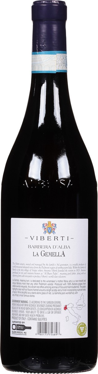 slide 2 of 11, Viberti Barbera d'Alba La Gemella 750 ml, 750 ml