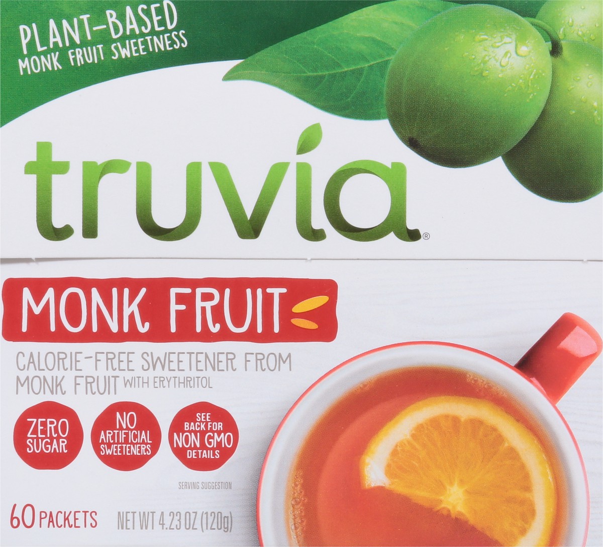 slide 8 of 11, Truvia Calorie-Free Sweetener from the Monk Fruit, 60 Packets, 60 ct