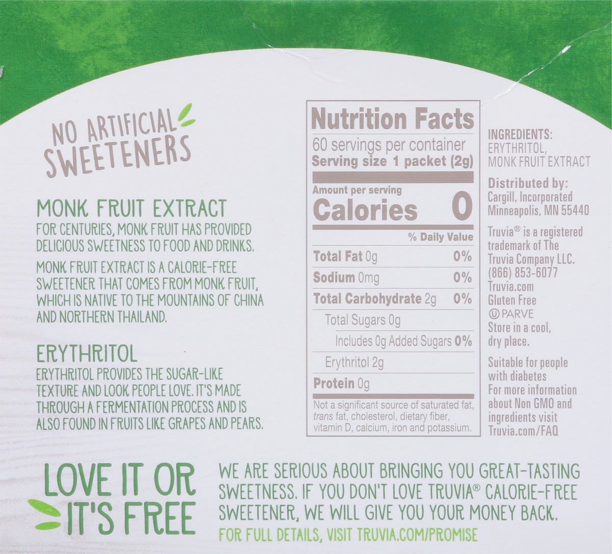 slide 10 of 11, Truvia Calorie-Free Sweetener from the Monk Fruit, 60 Packets, 60 ct