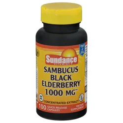 Sundance Vitamins Sambucus Black Elderberry 100Mg Concentrated Extract 100 Count