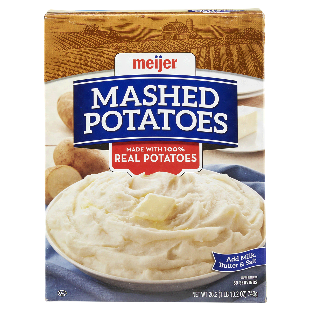 slide 1 of 1, Meijer Mashed Potato Flake, 26.2 oz
