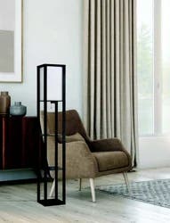 ROOM & RETREAT Rr Shelf Floor Lamp Black With Usb Port 72 In