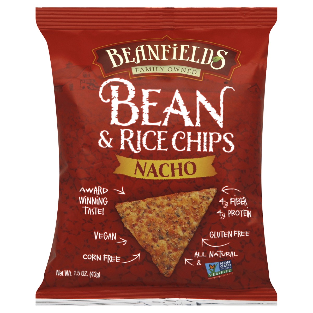 slide 2 of 6, Beanfields Chip Bean & Rice Chip, 1.5 oz