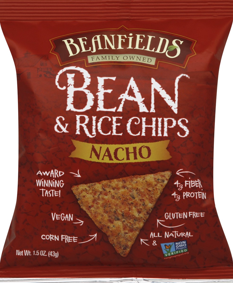 slide 1 of 6, Beanfields Chip Bean & Rice Chip, 1.5 oz