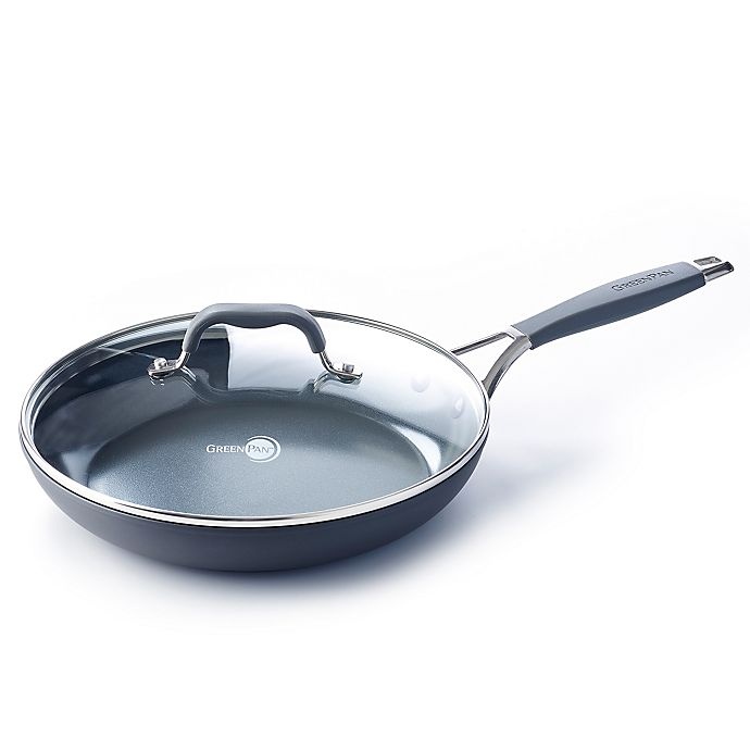 slide 1 of 6, GreenPan York Ceramic Nonstick Hard-Anodized Aluminum Covered Fry Pan, 10 in