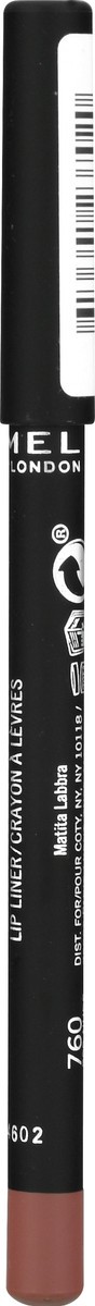 slide 9 of 9, COTY RIMMEL LONDON Rimmel Lasting Finish 8HR Soft Lip Liner Pencil - Vibrant, Blendable Formula to Lock Lipstick in Place for 8 Hours - 760 90's Nude, .04oz, 0.14400000000000002 oz