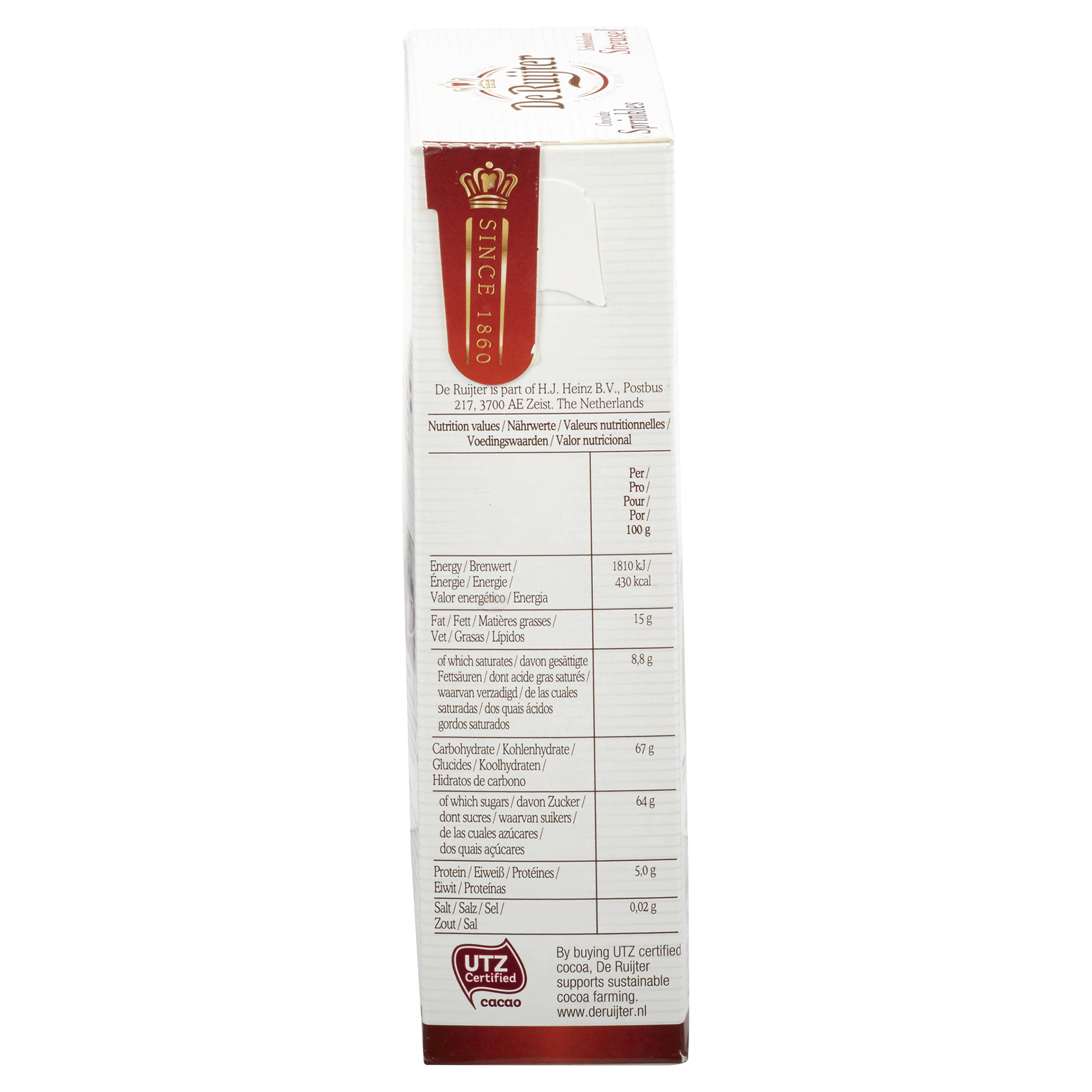 slide 8 of 29, De Ruyter Dark Sprinkles, 14 oz